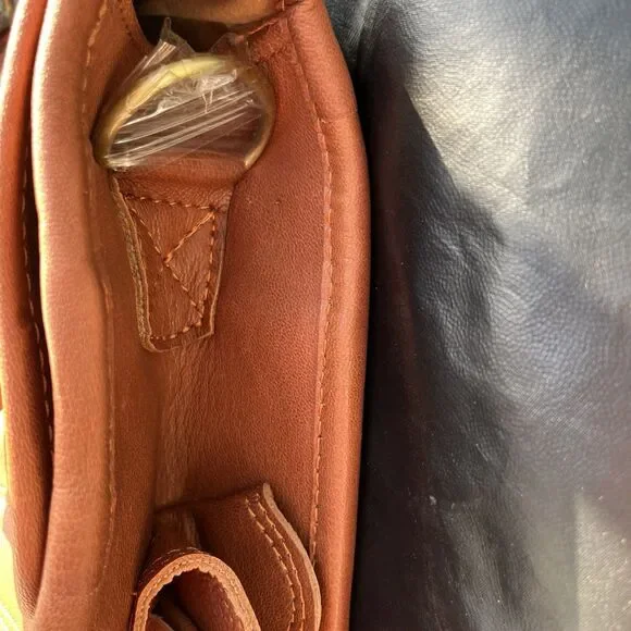 Cuero Vintage Look Handmade Leather Travel Messenger Bag Laptop Briefcase